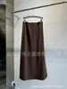 Textura Suave 2025 Outono Novo Cintura Elástica Saia de Lã Elegante J Simples Saia Evasê Estilo Literário Início do Outono