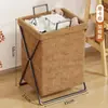 Cesta de ropa sucia con tapa, cesta de almacenamiento de ropa sucia plegable, cesta de lavandería para baño, cesta de almacenamiento de ropa de gran capacidad para baño