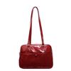 Mochila vintage roja de alta calidad, muy vendida, estilo coreano, de gran capacidad, para mujer.