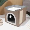 Suministros para Mascotas Casa Plegable para Gatos Casa Cálida de Invierno para Gatos Fácil de Limpiar Villa para Gatos Casa Plegable Grande para Gatos Mascotas Transfronteriza