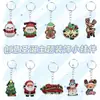 Llavero de Muñeco de Nieve Navideño Accesorios para Mochila Goma Suave de PVC Pequeños Accesorios de Regalo Colgante Personalizado DIY Colgante