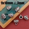 Padrão Feito à Mão Xizang Prata Cinto Pendente Tee Contas Jade Cordão Pulseira Colar Espaçador com Contas Acessórios para Joias DIY