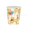 Decoración de fiesta de cumpleaños para niños de Winnie the Pooh, suministros de banderines, mantel, vajilla, vaso de papel, plato de papel, juego