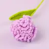 Ramo de Claveles Tejidos a Crochet de Lana Terminados Transfronterizos Flor Artificial Hecha a Mano Flor Tejida Día de la Madre Pequeño