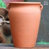 Pote Grande Queimado de Vegetais de Cerâmica Vermelha Vintage Feito à Mão Vaso de Flores Carnudas Cerâmica Grossa Pote Grande de Rosa Cerâmica Vaso Alto para Plantas Verdes Bougainvillea