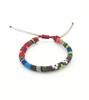 Estilo Bohemio Étnico Color Éxodo Cuerda de Mano para Surfear Pulsera Tejida Hecha a Mano de Nepal Sencilla Combinable para Hombres y Mujeres