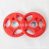 Clutch Borracha Barra Olímpica Filme Três furos Cor Peso Filme Academia para Homens e Mulheres Disponível Filme Barra Olímpica de Mão com Furo Grande