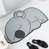 Alfombrilla de baño con diatomeas de dibujos animados, absorbente, resistente a la suciedad, de secado rápido, antideslizante, para una generación de cabello