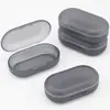 Caja de Almacenamiento de Tapones para los Oídos de Esponja, Mini Caja para Pendientes, Caja de Plástico para Auriculares, Caja Cuadrada Pequeña, Caja Redonda Pequeña, Caja de Embalaje para Tapones para los Oídos de 5 Compartimentos