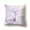 Regalo de Navidad Año Nuevo Funda de Almohada de Poliéster Cojín de Coche Respaldo de Hogar Cojín Largo Funda de Almohada