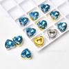 Venta al por mayor 10/12 mm Colorido Corazón de Durazno Garra de Cristal Taladro Corazón Taladro Cosido a Mano DIY Ropa Accesorios para el Cabello Decoración de Zapatos Accesorios de Cristal