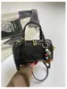 Bolso pequeño tejido transfronterizo súper popular para mujer, nuevo bolso de mano retro de alta moda, bolso Boston para ir al trabajo, bolso de hombro y cruzado