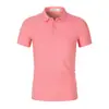 Camisas Polo Masculinas de Primavera e Verão com Logo Estampado, Manga Curta Bordada para Trabalho, Atacado para Grupos Corporativos