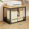 Estante de Almacenamiento para Impresora Debajo del Escritorio de Oficina Estante de Colocación para Copiadora Piso Estantería Sencilla Bocadillos Juguetes Carrito Pequeño
