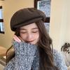 Celebridade da Internet 2023 feminina chapéu de pintor outono chapéu octogonal personalidade moda acessório para viagem combinando chapéu um chapéu três usos boina estilo japonês