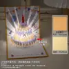 Tarjeta de Felicitación de Cumpleaños Estéreo 3D Pastel de Cumpleaños Colorido Elegante Papel Calado Plegable Tarjeta de Bendición Tarjeta de Regalo de Cumpleaños Transfronteriza