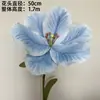 Flores de Tulipán Artificiales Grandes, Flores Falsas Impermeables de Eva para Montaje de Escenas Exteriores, Decoración de Bodas y Arreglo de Pasillos