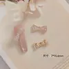 Nuevos Accesorios para Uñas Circonita Metal Alto Grado Lz Borla Moño Súper Brillante Alas de Moño Cadena Pedrería para Uñas