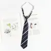 Accesorios para Camisa de Golpe Libre de Personas Estilo Japonés Corbata Azul Estilo Académico jk Patrón Perezoso Vestido Académico Lazo de Corbata Mano de Mujer dk