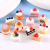 Acessórios de Resina DIY Brinquedos de Comida em Miniatura Sobremesa Pão Biscoitos Creme Cola Materiais Acessórios para Joias Feitos à Mão