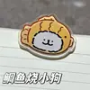 Clip de Dibujo a Línea de Cachorro de Doble Cara Estilo Ins Dibujo Animado Clip de PP Acrílico Clip de Alto Valor Clip para Notas Clip para Guardar Papel