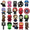 Série de Desenhos Animados Superman Charms para Sapato Clog Borracha Macia de PVC Acessórios para Sapato Clipes Decorativos em Estoque Fabricante