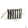 Bolsa cosmética de rayas portátil Color Phnom Penh Bolso de mano Mini bolsa portátil para almacenamiento de cosméticos Impermeable Bolso para mujer