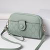 Bolsa Pequena Feminina Estilo Novo de Verão, Bolsa de Mão para Noite Estilo Europeu e Americano, Mini Bolsa de Celular da Moda, Bolsa de Ombro Transversal em Couro Macio