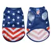 Ropa para Cachorros Primavera y Verano Estrella de Cinco Puntas Raya Corazón Día de la Independencia Americana Perro Pequeño y Mediano Poodle Bichón Chaleco Fábrica