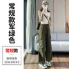 Calça Cargo Preta Estilo Americano Feminina Primavera Outono 2026 Novo Estilo Streetwear Cool Calças Jogger Casuais Esportivas para Caminhada Perna Larga