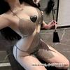 Mandesire lingerie sexy feminina sexy transparente brilhante sling vestido boate paixão menina quente uniforme tentação
