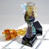 Trofeo de trípode de vidrio para eliminación de cera, empresa de rotulación para producción, reunión anual, premio de honor para personal destacado
