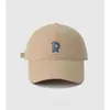 Gorra de Béisbol Bordada de Verano Fina Etiqueta R Estilo Ins Simple con Letras Sombrero para el Sol Versátil Cabeza Grande Cara Pequeña Gorra con Visera