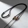 Cordón de Cuerda de Jade Tejido Completamente a Mano para Colgante para Mujeres, Cuerda de Collar de Ámbar, Cuerda de Joyería de Alta Calidad