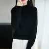 Exportación transfronteriza, suéter de cuello medio alto, manga raglán, prenda interior para mujer, colección otoño/invierno 2026, engrosado, suéter de capa base talla grande para mujer