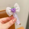 Lazos para el cabello en espiral para niños, línea telefónica, dibujos animados Sanrio, no dañan el cabello, cuerda elástica, diadema para coleta alta para niñas
