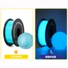 Filamento para Impressora 3D Saimengye 1,75mm 200g Sem Odor Filamento Luminoso de PLA para Impressão 3D Filamento que Brilha no Escuro