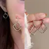 Pendientes de Aro Plano Mobius, Estilo Europeo y Americano, Personalidad Exagerada, Pendientes Grandes, Diseño Único, Accesorios para Orejas para Rostros Cuadrados y Redondos