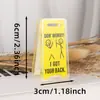 Placa de Mesa em Acrílico "Não Me Perturbe, Estou Muito Ocupado" Porta-Avisos Ornamento Criativo Porta-Caderno Envio Internacional
