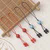 Nuevo llavero con marcapáginas tejido a mano, disco U, DIY, moda creativa, Dragon Ball, colgante para teléfono móvil, cadena con cordón, venta al por mayor