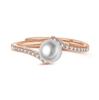 Anillo de Perla de Agua Dulce Abierto de Verano Moda para Mujer Diseño de Nicho Personalizado Estilo Japonés Lujo Ligero Popular en Internet Anillo para Dedo Anillo de Cola