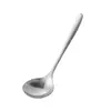 Cuchara de sopa larga y profunda espesada para olla caliente casera, cuchara para gachas, utensilios de cocina, cuchara para cocinar, cuchara de sopa de acero inoxidable