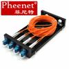 Caja terminal de fibra óptica finita 8 núcleos cuatro puertos LC multimodo completamente equipada monitoreo grado telecomunicaciones caja de fibra fusionada