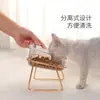 Tigela Dupla de Ferro Forjado Original para Gatos Antiderrapante Tigela Alta para Pets Dispensador de Água para Gatos Alimentador Suprimentos para Pets Venda Quente