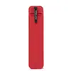 Estuche de Cuero Sintético Color Sólido Hueco Creativo Casual Caja de Papelería para Estudiantes Cubierta para Bolígrafo Regalo Cubierta Protectora para Lápiz Bolígrafo