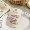 Ins novo brilhante colorido bolinhas estrelas ursinho pequeno presilha bb desenho animado elástico de cabelo simples infantil franja lateral cabelo fino presilha de cabelo elástico