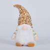 Muñeco de Gnomo sin Rostro Brillante Navideño Transfronterizo con Sombrero Puntiagudo Lentejuelado Adorno de Peluche para Escritorio