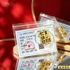 Pegatinas para Teléfono de Oro Puro 999, Láminas de Oro para Hacerse Rico de Princesa, Imanes de Refrigerador de Fortuna, Tarjetas de Oro de Tesoro, Regalos al por Mayor
