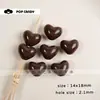 Joias Artesanais DIY com Contas Coloridas de Acrílico Coração de Tamanho Médio Contas Soltas Acessórios de Material Artesanal Bolsa Acessórios de Pingente