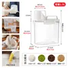 Contenedor de Almacenamiento de Granos, Tarro Sellado a Prueba de Insectos y Humedad para Harina, Tarro Sellado de Gran Capacidad con Taza Medidora para Comida de Gato y Perro